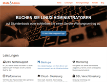 Tablet Screenshot of miete-admin.de